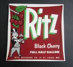  Lot of 50 Old Vintage 1940's - RITZ Black Cherry - SODA LABELS - MO.