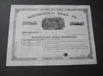 1870's - EXCELSIOR COAL Co. - MINING Stock Certificate - OSKALOOSA IOWA