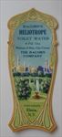 Old Vintage 1920's - Bacorn's HELIOTROPE Toilet Water - LABEL - Elmira N.Y.