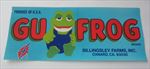 Old Vintage 1960's - GU FROG - Grape Crate LABEL - Confederate Flag