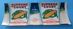 Old Vintage 1940's - SUPREME COURT - Corn - CAN LABEL - Norwich N.Y.