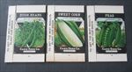 Lot of 3 Old Vintage 1920's - CARD SEED Co. - SEED BOXES - Beans - Corn - Peas