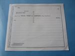 1860's - WELLS FARGO & COMPANY - STAGE Dept. - Voucher Document - Unused