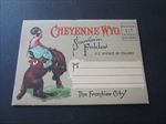 Old Vintage - CHEYENNE WYOMING - Souvenir POSTCARD FOLDER - 22 Views in color