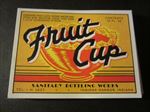  Lot of 100 Old - FRUIT CUP - Soda Bottle LABELS - Indiana Harbor IN.