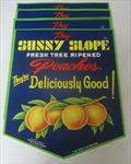  Lot of 10 Old Vintage - Sunny Slope PEACHES - Store SIGNS - Tree