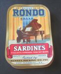  Lot of 100 Old Vintage - RONDO - Piano - SARDINES LABELS - MAINE