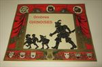 Old c.1900 Antique - French Game PRINT - SHADOW THEATRE - Giant Chasing Kids 