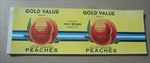  Lot of 50 Old Vintage 1930's GOLD VALUE - Peach CAN LABELS - Luray VA.