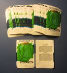 Lot 100 Old - CUCUMBER Boston Pickling Vegetable SEED PACKETS - EMPTY