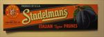  Lot of 50 Old Vintage 1950's - Stadelman's - ITALIAN PRUNES - LABELS 