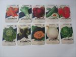 Lot of 10  1940's VEGETABLE Seed Packets - Lone Star - TEXAS - EMPTY