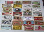 Lot of 28  -  Cigar Box LABELS - End - All Different