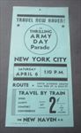 1940 NEW HAVEN Railroad - ARMY DAY PARADE - New York City - TRAIN POSTER / SIGN