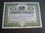 1940's - GETCHELL MINE - Stock Certificate - NEVADA