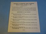 1949 S.P. RAILROAD - Changes in Commuter TRAIN Schedules - SAN FRANCISCO CARD 