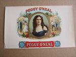Old Vintage - PEGGY O'NEAL - CIGAR Box LABEL - Inner 