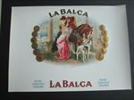 Old Vintage - LA BALCA - CIGAR Box LABEL - Inner - Calvert Litho Co. 