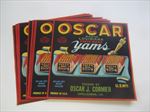 1940's - OSCAR - Yam LABEL - MOVIE AWARD STATUE