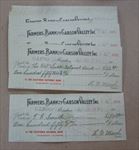  Lot of 50 Old Vintage 1910's MINDEN NEVADA Bank Checks - Carson Valley