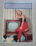 Old Vintage 1950's - PINUP Style Calendar PRINT - ON THE BEAM - TV / Television