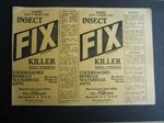 Lot of 25 Old Vintage 1930's - FIX Insect Killer - BOX LABELS - Bloomfield N.J.