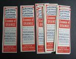 Lot of 25 Old Vintage 1920's - Dr. Blumers - ESSENCE OF ORANGE - Extract LABELS 