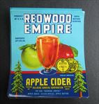 Lot of 25 Old Vintage 1930's - REDWOOD EMPIRE - Apple Cider LABELS - Graton CA. 