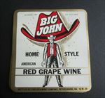 Lot of 25 Old Vintage 1940's - BIG JOHN - Red Grape WINE LABELS - Virginia