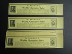 Lot of 25 Old Vintage 1910's - Dr. Blumer's - Worlds Champion Salve - LABELS 