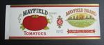 Lot of 25 Old Vintage 1920's - MAYFIELD Tomatoes - CAN LABELS - Richmond VA.