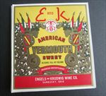 Lot of 50 Old Vintage 1940's E and K - American VERMOUTH - LABELS - Sandusky OH.