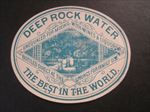 Original Old Antique 1860's - DEEP ROCK WATER LABEL - Mixing with Wines Liquors