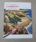 Old Vintage 1946 - S.P. RAILROAD - California Trip - Southbound - Brochure 