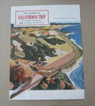 Old Vintage 1946 - S.P. RAILROAD - California Trip - Northbound - Brochure 