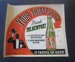  1940's - MR. NEWPORT - SODA - WINDOW DECAL - Chicago ILL.
