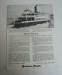Old Vintage 1958 - S.P. Railroad END OF AN ERA - Last San Francisco FERRY BOATS