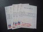 Lot of 5  - UNION PACIFIC Railroad - While You Were Out MESSAGE NOTES