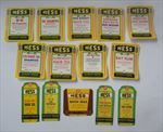 Lot of 14  1950's HESS - BARBER / HAIR PRODUCT - Labels - Saint Paul