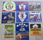 Lot of 10  - WESTERN Theme - Crate LABELS - Native American INDIANS