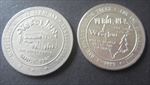 Lot of 2  1982 - VERDI INN - NV. - CASINO - One Dollar Gaming TOKENS