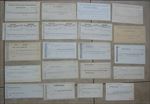 Lot of 20 Old 1850's - 1890's - PA. / N.Y. RAILROAD - Stock Transfer Documents
