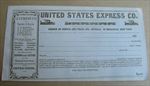 Old 1850's - UNITED STATES EXPRESS - Shipping Document - New York 