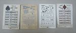 Lot of 4 Old Vintage 1930's - REDI-PAC - Gaming ENVELOPES - 10 Tickets Each 