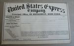 Old 1870's - UNITED STATES EXPRESS - Shipping Document - New York 