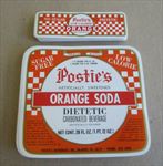  Lot of 200 Old Vintage - POSTIE'S - ORANGE - SODA LABELS - 28 Oz Size 