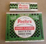  Lot of 200 Old Vintage - POSTIE'S - GINGER - SODA LABELS - McAdoo PA.