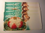  Lot of 10 Old Vintage 1950's Tomato Cottage Cheese Grocery STORE SIGNS