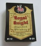  lot of 100 Old 1940's ROYAL KNIGHT - WHISKEY LABELS Boston - 1/2 PINT