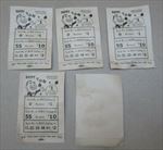 Lot of 5 Old Vintage 1930's - REDI-PAC - HAPPY TOM - Game ENVELOPES - 10 Tickets